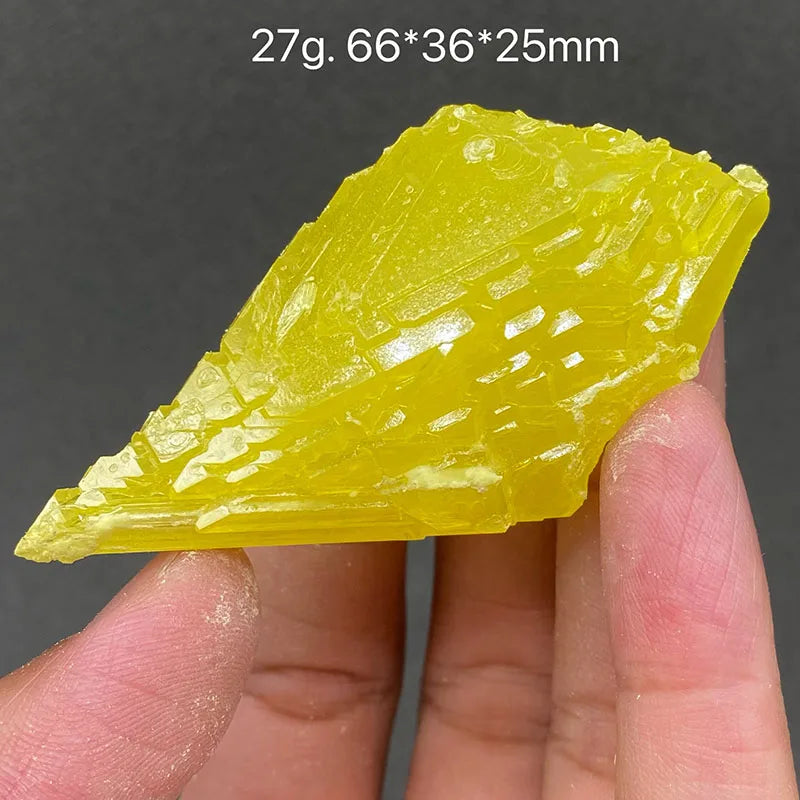 Zolfo Naturale Giallo 100% - Cristallo Minerale Specimen del Myanmar