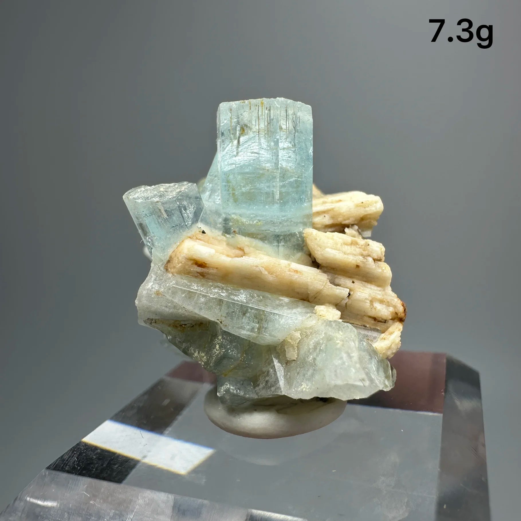 Acquamarina Naturale della Namibia - Cristallo Grezzo Specimen Minerale