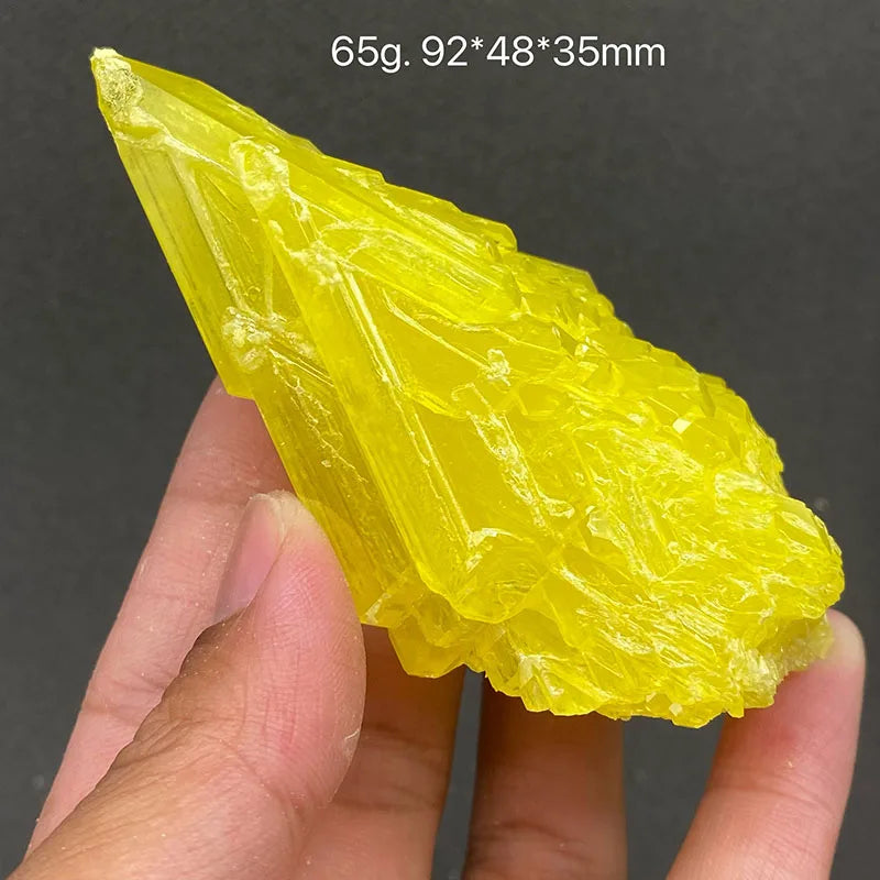 Zolfo Naturale Giallo 100% - Cristallo Minerale Specimen del Myanmar