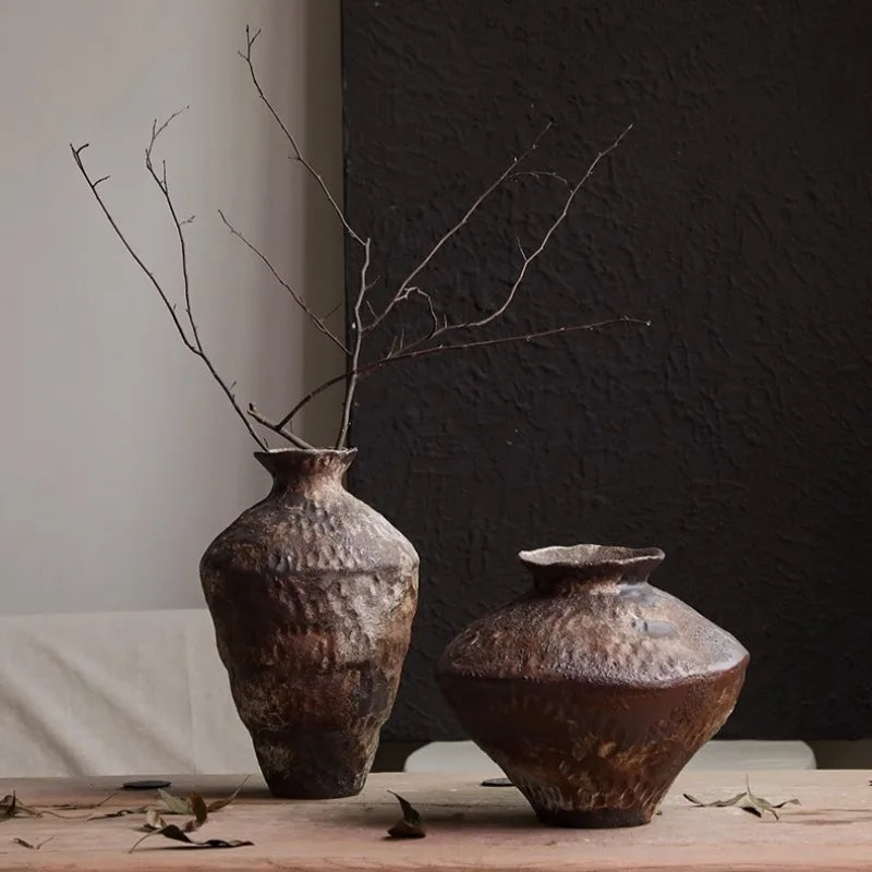Vasi in Ceramica Stoneware Wabi-Sabi - Stile Retrò & Nostalgia