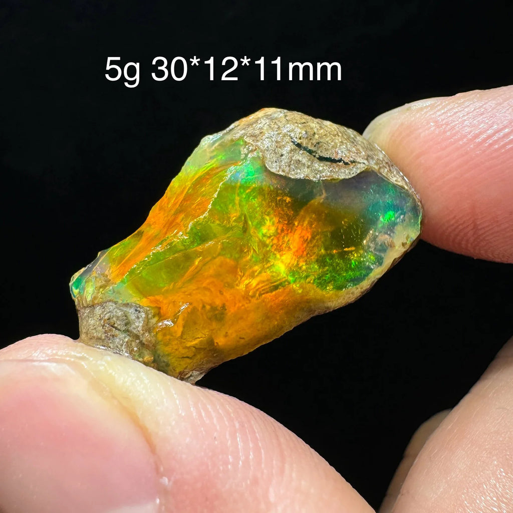 Opale Etiope Naturale Colorato - Da Conservare in Acqua Specimen Gemma