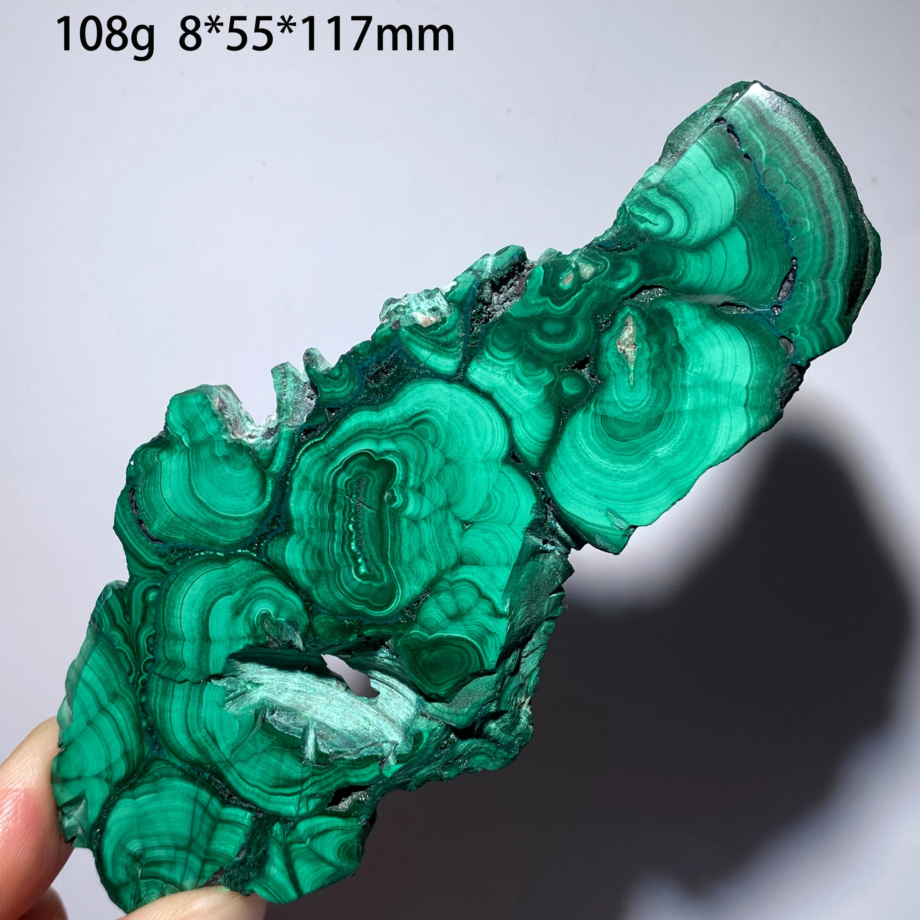 Malachite Naturale - Fetta Lucidata Cristallo Minerale per Decorazione