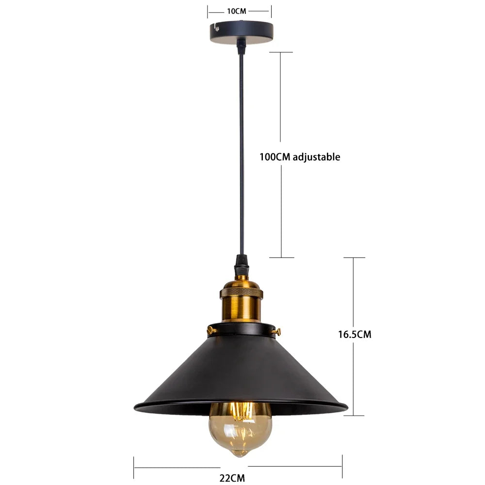 Lampada a Sospensione Vintage Loft in Metallo - Stile Retrò E27
