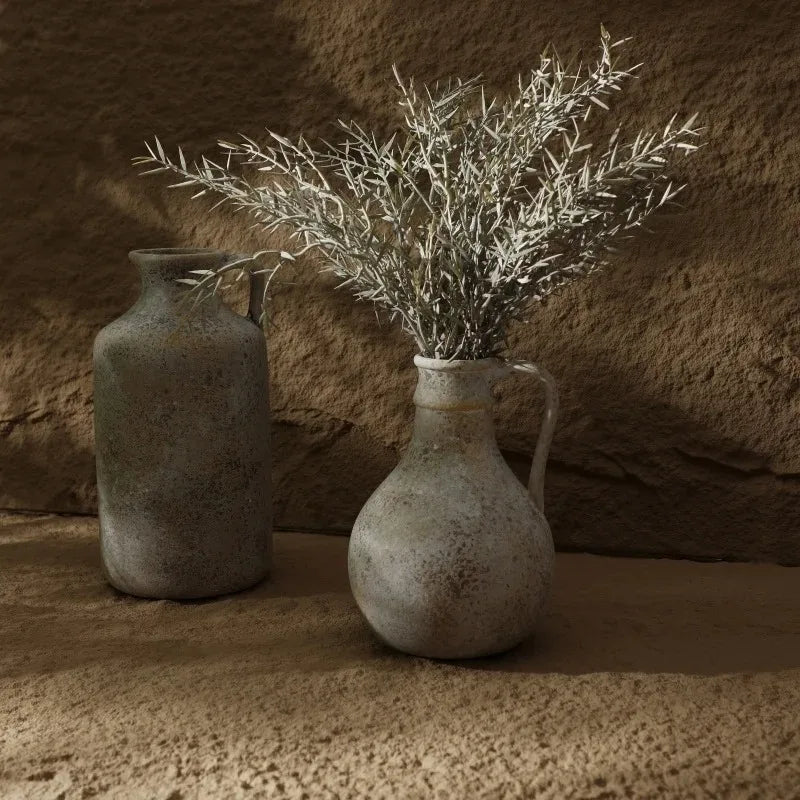 Vaso in Ceramica Vintage Fatto a Mano