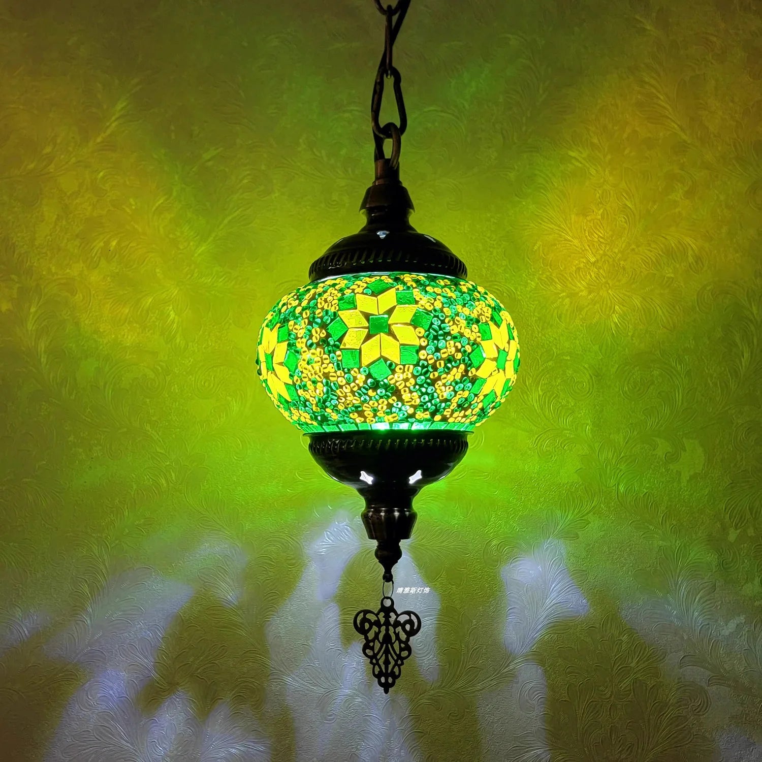 Lampada a Sospensione Mosaico Art Déco Fatta a Mano - Stile Turco Romantico E27