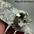Pirite Dodecaedrica del Myanmar in Simbiosi con Quarzo - Specimen Minerale